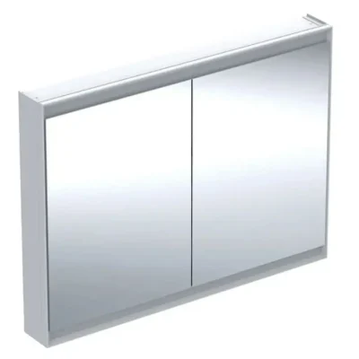Geberit ONE - spoguļskapis ar LED apgaismojumu, 120x90x15 cm, 2 durvis, balts 505.815.00.2