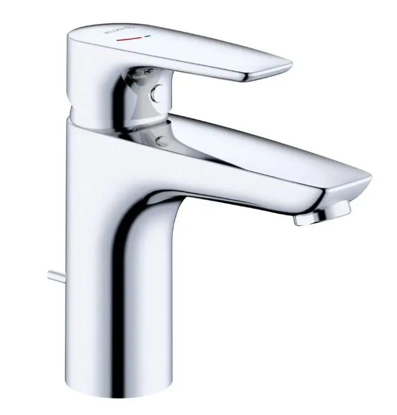 Kludi Pure&Solid - izlietnes maisītājs, ar noteci, EcoPlus, hroms 342930575WR4