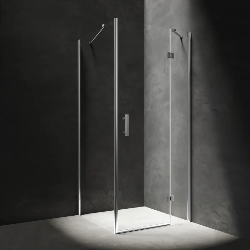 OMNIRES Manhattan - dušas kabīne 90x90 cm, hroms/caurspīdīgs stikls MH9090CRTR