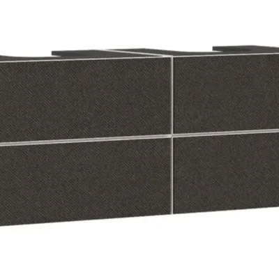 Hansgrohe Xevolos E - izlietnes skapītis, 137x56x55 cm, 4 atvilktnes, matēti bēšs/tekstils tumši pelēks 54197660