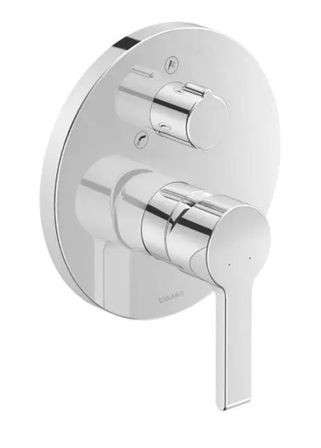 Duravit B.2 - zemapmetuma vannas maisītājs, 2 patērētājiem, hromēts B25210018010