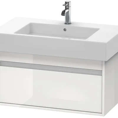 Duravit Ketho - izlietnes skapītis 41x80x46 cm, ar 1 atvilktni, balts spīdīgs KT669002222