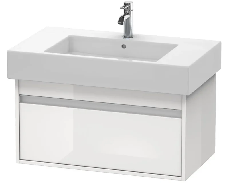 Duravit Ketho - izlietnes skapītis 41x80x46 cm, ar 1 atvilktni, balts spīdīgs KT669002222
