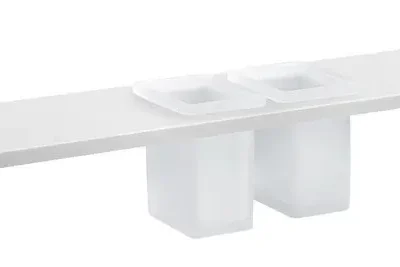 Sapho Abeline - plaukts ar glāzītēm, 100 cm, balts matēts AE102-0101-01