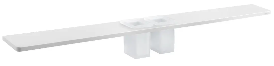 Sapho Abeline - plaukts ar glāzītēm, 100 cm, balts matēts AE102-0101-01