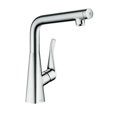 Hansgrohe M71 - virtuves izlietnes maisītājs Metris Select, EcoSmart, hromēts 14785000