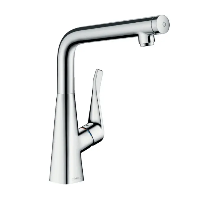 Hansgrohe M71 - virtuves izlietnes maisītājs Metris Select, EcoSmart, hromēts 14785000
