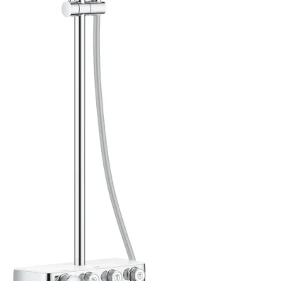 Grohe Euphoria SmartControl - dušas sistēma 310 Duo ar termostata maisītāju, 3 strūklas veidi, Moon White 26507LS0
