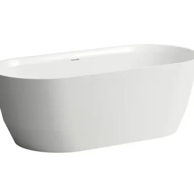 Laufen Pro - Brīvi stāvoša vanna 165x75x55 cm, ar noteces komplektu, balta H2399520000001