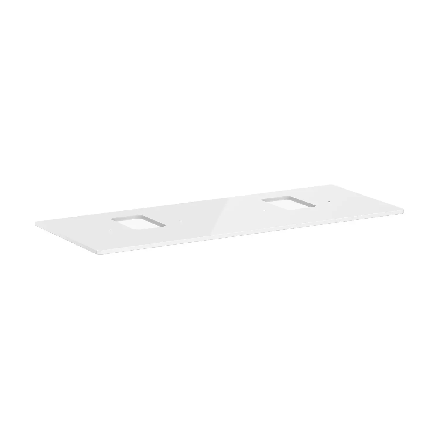 Hansgrohe Xelu Q - izlietnes plātne 136x55 cm, 2 izgriezumi, balta spīdīga 54125050
