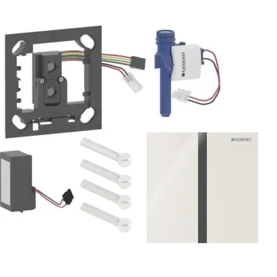Geberit - elektroniska pisuāra skalošanas vadība tips 40, tīkla barošana, Bluetooth, stikls/smilšu pelēks 116.227.JL.1