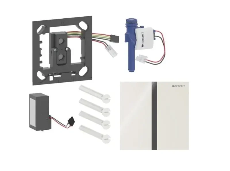 Geberit - elektroniska pisuāra skalošanas vadība tips 40, tīkla barošana, Bluetooth, stikls/smilšu pelēks 116.227.JL.1