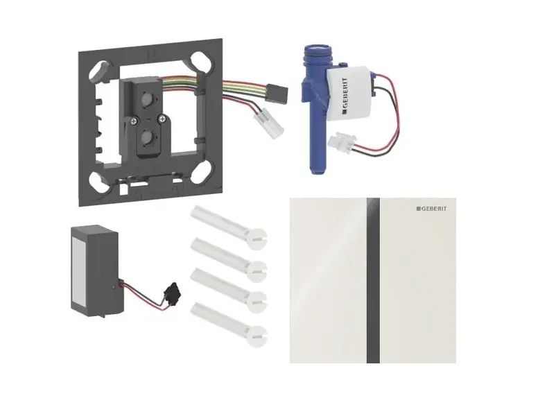 Geberit - elektroniska pisuāra skalošanas vadība tips 40, tīkla barošana, Bluetooth, stikls/smilšu pelēks 116.227.JL.1