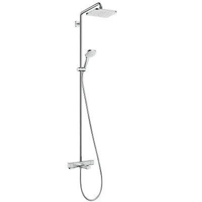 Hansgrohe Croma - vannas komplekts Showerpipe ar termostata maisītāju, 1jet, hromēts 27687000