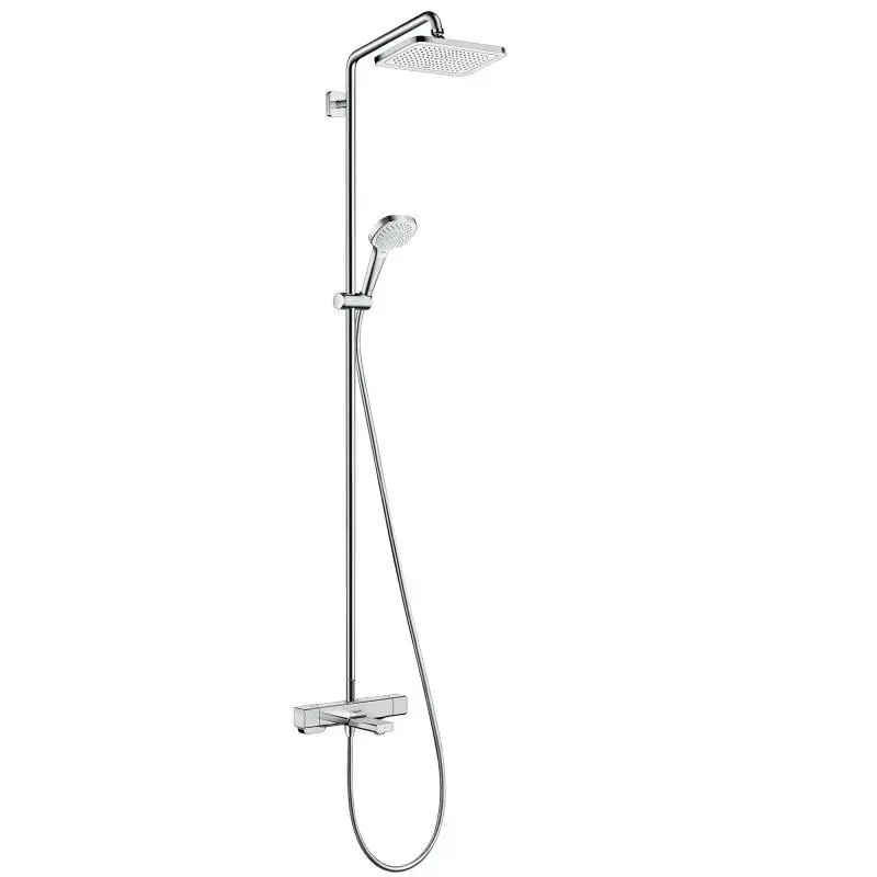 Hansgrohe Croma - vannas komplekts Showerpipe ar termostata maisītāju, 1jet, hromēts 27687000