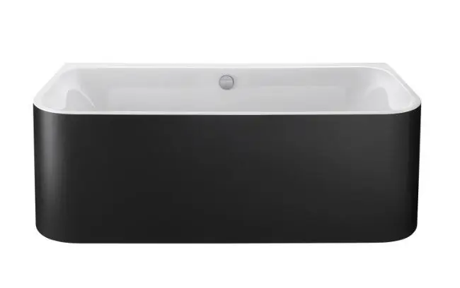 Duravit Happy D.2 Plus - brīvi stāvoša vanna, 180x80 cm, balta/grafīts super matēts 700451800000000