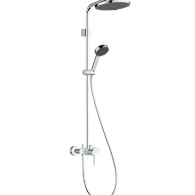 Hansgrohe Activera S - dušas komplekts ar maisītāju, diametrs 24 cm, 2 strūklas režīmi, EcoSmart, hroms 28875000