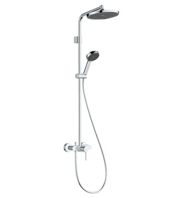 Hansgrohe Activera S - dušas komplekts ar maisītāju, diametrs 24 cm, 2 strūklas režīmi, EcoSmart, hroms 28875000