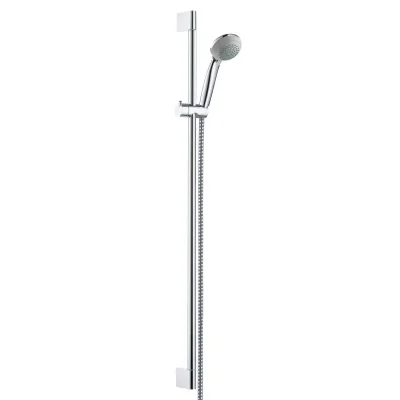 Hansgrohe Crometta 85 - dušas komplekts Variojet 2jet, ar dušas stieni Unica'Crometta 0,90 m, hromēts 27762000