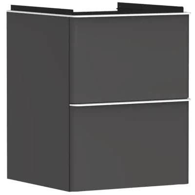 Hansgrohe Xelu Q - izlietnes skapītis, 63x48x50 cm, 2 atvilktnes, matēti pelēks/matēti balts 54020700