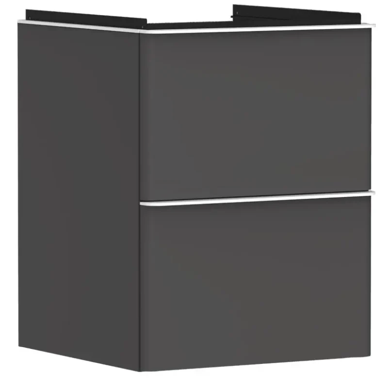 Hansgrohe Xelu Q - izlietnes skapītis, 63x48x50 cm, 2 atvilktnes, matēti pelēks/matēti balts 54020700