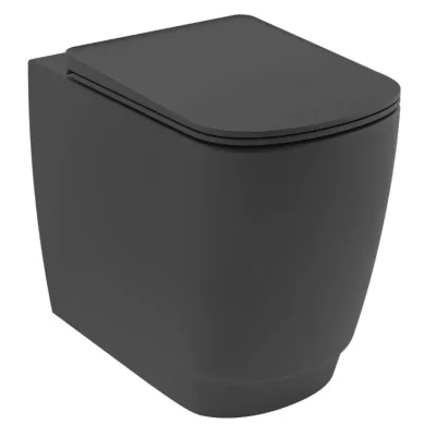 Kludi Resa S - stāvošs WC, Vario noteka, Rimless, Spiralflush, matēti melns 27WCB0339