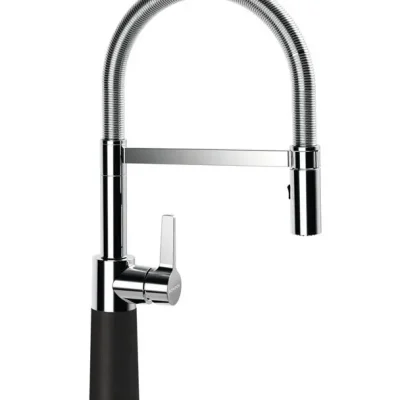 SCHOCK SC-550 - virtuves izlietnes maisītājs ar elastīgu roku un dušu, Onyx/hroms 558000GON