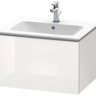 Duravit L-Cube - izlietnes skapītis 40x62x48 cm, 1 atvilktne, balts spīdīgs LC614002222