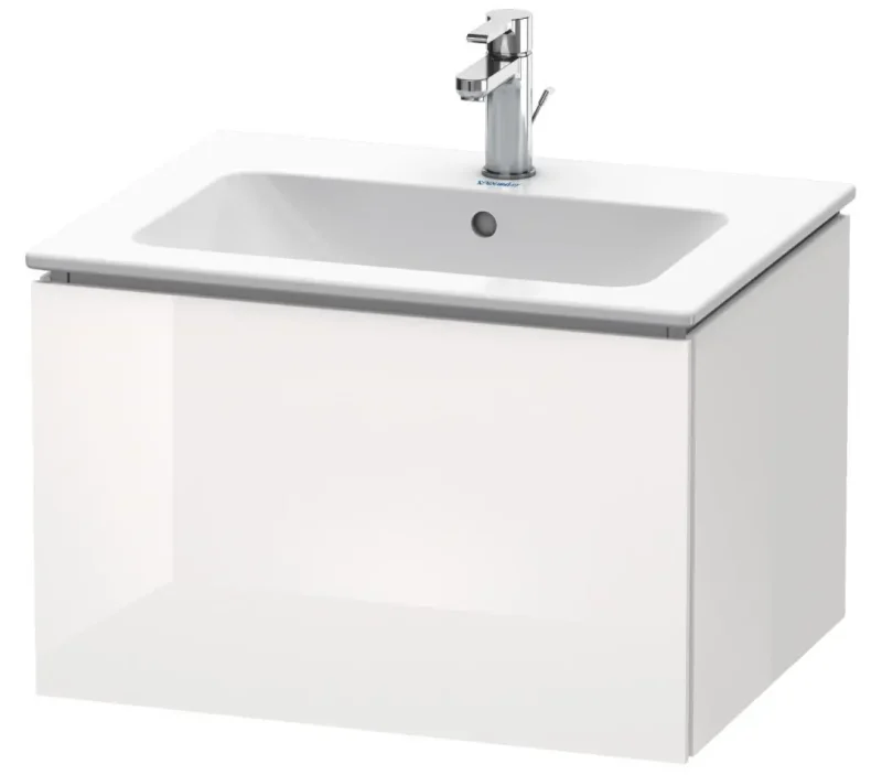 Duravit L-Cube - izlietnes skapītis 40x62x48 cm, 1 atvilktne, balts spīdīgs LC614002222