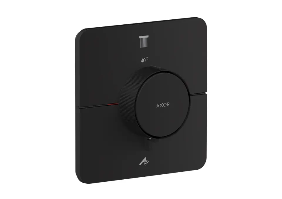 Axor ShowerSelect ID - zemapmetuma termostata maisītājs, 2 patērētājiem, matēti melns 36754670