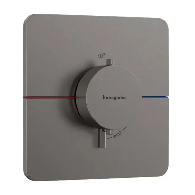 Hansgrohe ShowerSelect Comfort - zemapmetuma termostata maisītājs, hroms melns birstēts 15588340