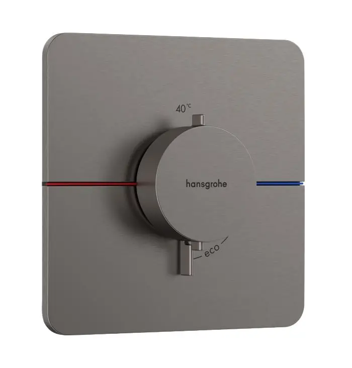 Hansgrohe ShowerSelect Comfort - zemapmetuma termostata maisītājs, hroms melns birstēts 15588340