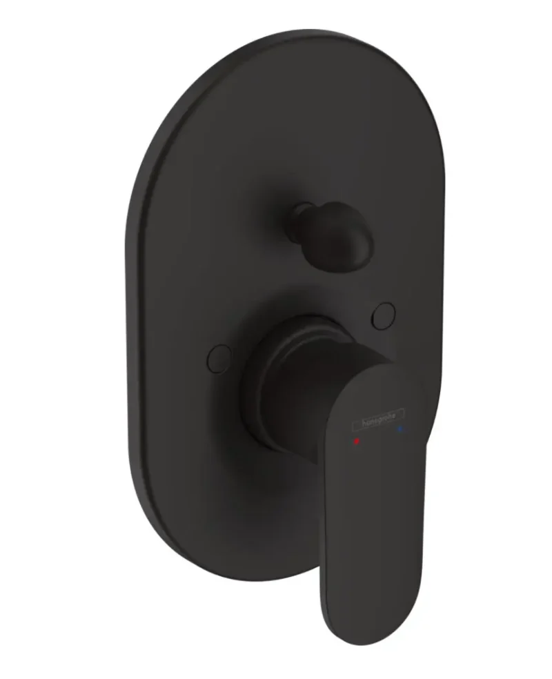 Hansgrohe Vernis Blend - zemapmetuma vannas maisītājs, ar korpusu, matēti melns 71473670