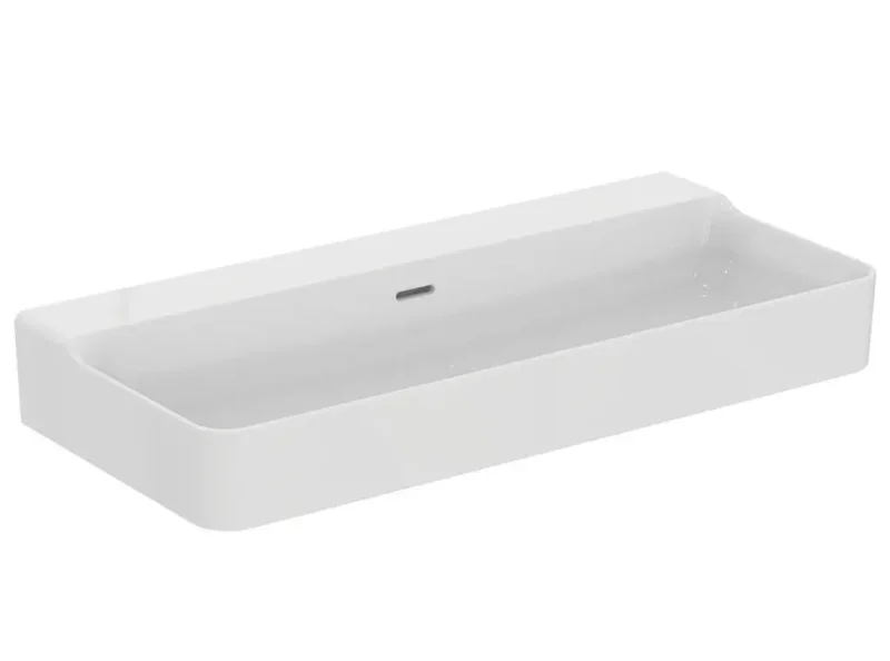 Ideal Standard Conca Ceram - izlietne 100x45 cm, ar pārplūdi, bez jaucējkrāna cauruma, balta T379901