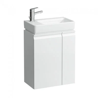 Laufen Pro S - izlietnes skapītis ar durvīm un sānu plauktu pa labi, 47x28x61 cm, balts spīdīgs H4830010954751