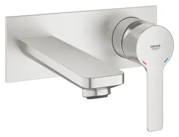 Grohe Lineare - izlietnes maisītājs M - zemapmetuma, 2 atveru montāža, SuperSteel 19409DC1