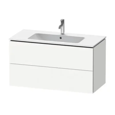 Duravit L-Cube - izlietnes skapis 55x102x48 cm, 2 atvilktnes, balts matēts LC624201818