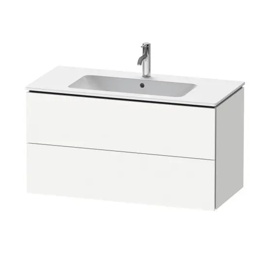 Duravit L-Cube - izlietnes skapis 55x102x48 cm, 2 atvilktnes, balts matēts LC624201818