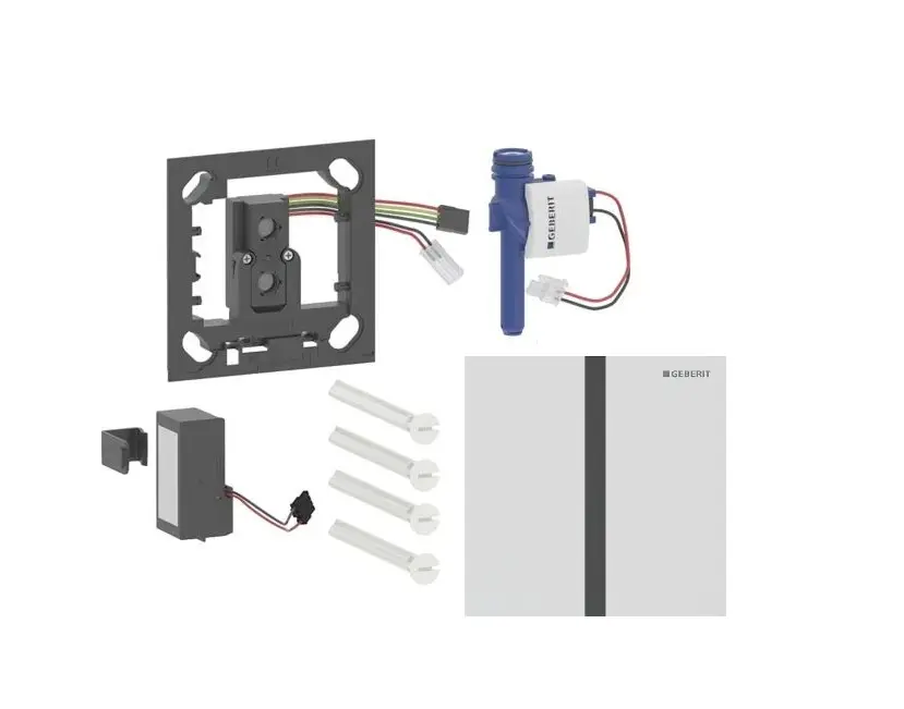 Geberit - elektroniska pisuāra skalošanas vadība tips 40, darbība ar baterijām, easy to clean, Bluetooth, matēti balts 116.237.JT.1