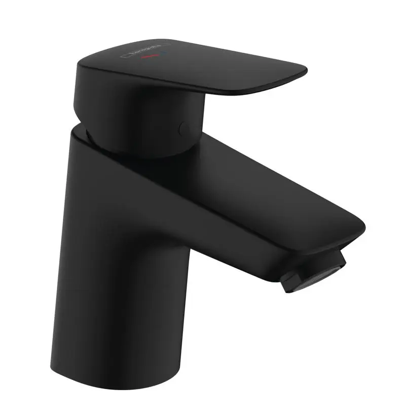 Hansgrohe Logis - izlietnes maisītājs ar noteci, CoolStart, matēti melns 71072670