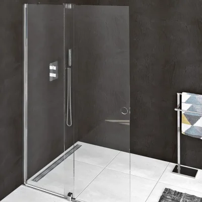 Polysan Modular Shower - dušas bīdāmā siena 100 cm, ar bīdāmo sistēmu, pulēts alumīnijs/dzidrs stikls MS5-100