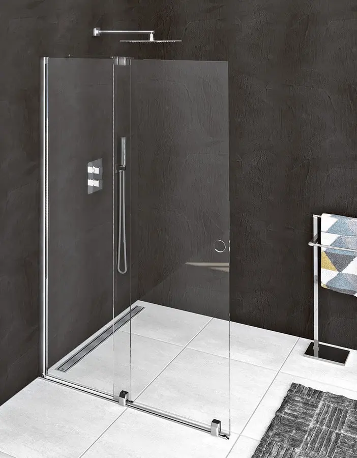 Polysan Modular Shower - dušas starpsiena 120 cm, ar bīdāmo sistēmu, caurspīdīgs stikls MS5-120