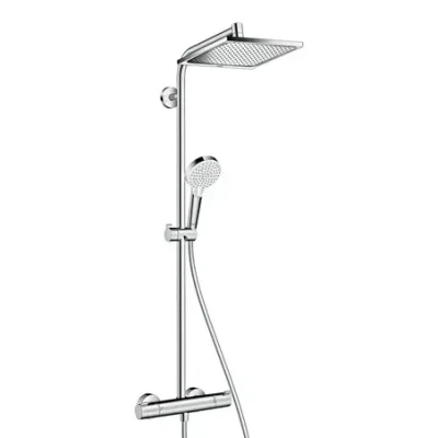 Hansgrohe Crometta - dušas sistēma E 240 Showerpipe ar termostata maisītāju, hromēts 27271000