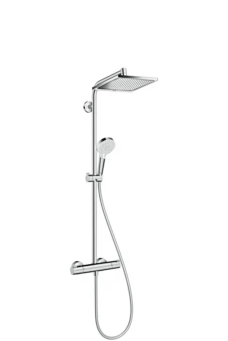 Hansgrohe Crometta - dušas sistēma E 240 Showerpipe ar termostata maisītāju, hromēts 27271000