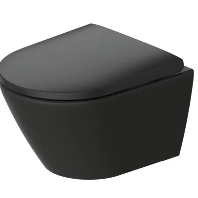 Duravit D-Neo - pie sienas stiprināms WC, bez apmales, DuraShield, antracīts 258809AD00
