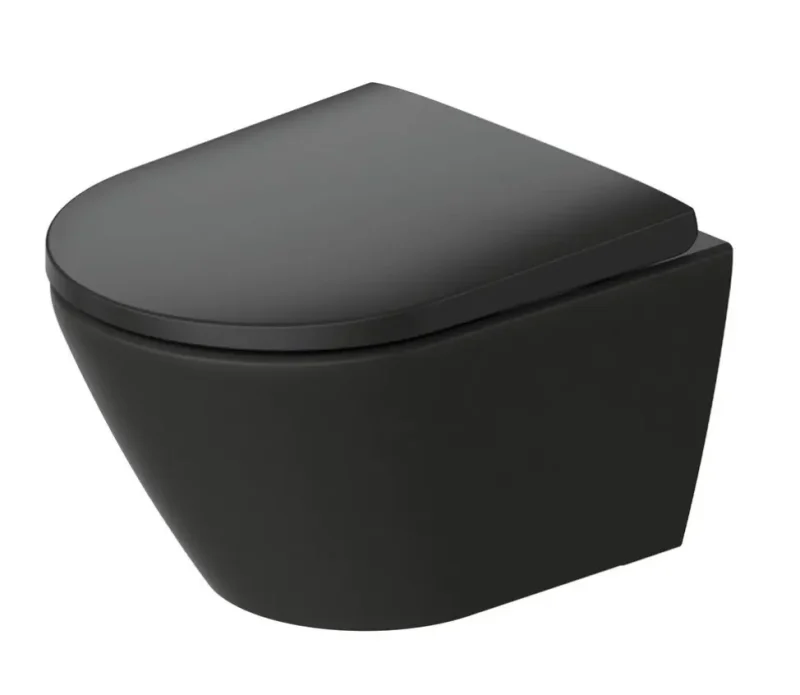 Duravit D-Neo - pie sienas stiprināms WC, bez apmales, DuraShield, antracīts 258809AD00