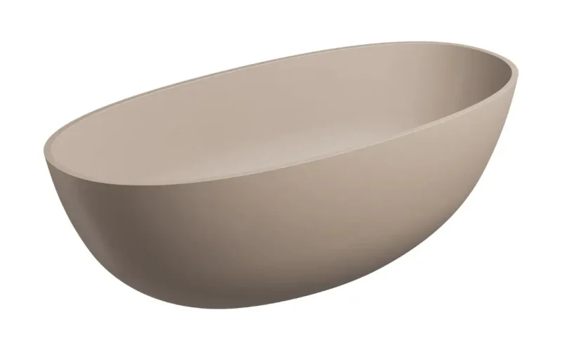 OMNIRES Shell M+ - Brīvi stāvoša vanna, 160x75 cm, matēti bēša SHELLWWDB