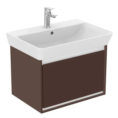 Ideal Standard Connect Air - izlietnes skapītis Cube 65 cm, 58x41x40 cm, brūns matēts/balts matēts E0847VY