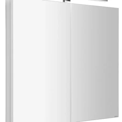 Sapho Greta - spoguļskapis ar LED apgaismojumu 81x70x14 cm, 2 durvis, balts matēts GR080-0031