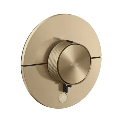 Axor ShowerSelect ID - termostata dušas maisītājs, zemapmetuma montāža, HighFlow, birstēta bronza 36776140